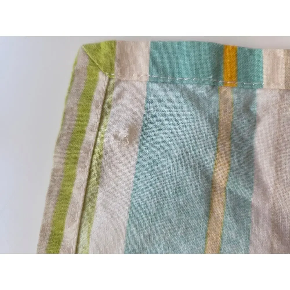 WORLD MARKET Cotton Multicolor Stripe Dinner Napkin Set of 4 *See photo
